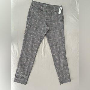 Old Navy plaid straight leg pant